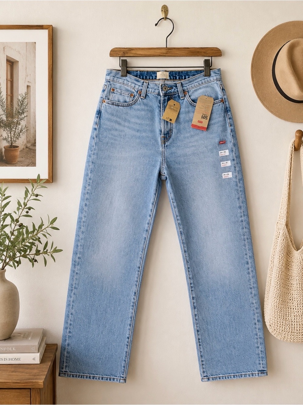 Levi's 501 Curve Light Blue Women's Straight Leg  High-Waist Jean